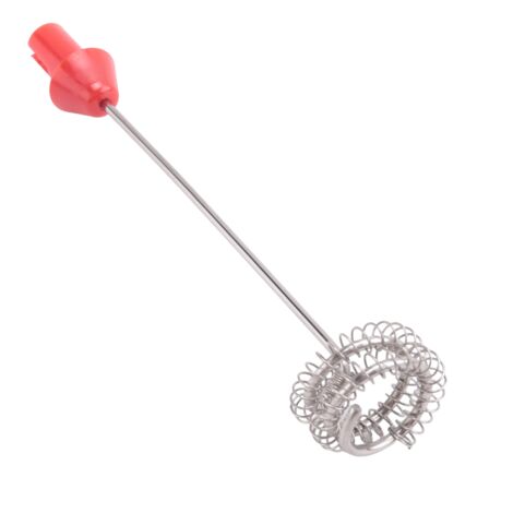 Silberner Mini-Federspulen-Schneebesen Aus Edelstahl - Hand-Milchaufschäumer, Eierschlägel & Saucenrührer