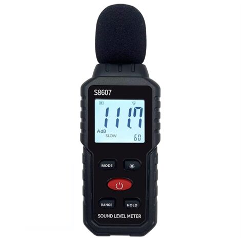OKJHFD Digital-Schallpegelmesser 9,6 Zoll – Messbereich 30–130 DB Mit Alarm & Wandmontage