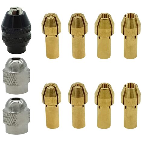 10-teiliges Bohrfutter-Spannzangen-Set Für Dremel - 1/32" Bis 1/8" Metall-Spannzangen