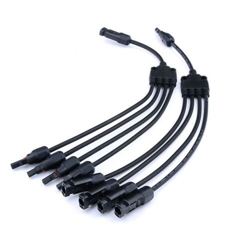 Solar Parallel Ladekabel 1-zu-2 Y-Stecker - Für Zwei Solarmodule, IP67 Wasserdicht, 20A, Bis 1000V DC