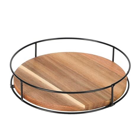 Drehteller Lazy Susan 33cm | Rutschfester Drehteller Für Küche & Speisekammer | 360° Drehfunktion