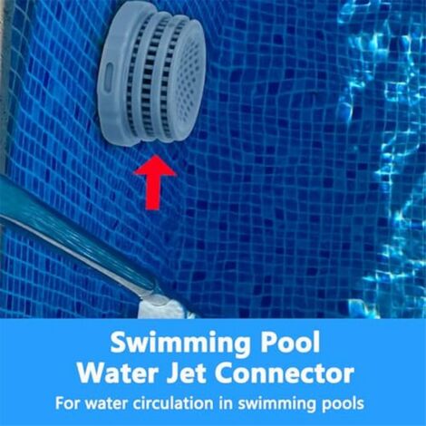 Connettore filtro di ricambio 11070 e 11072 per piscina fuori terra Intex 25022E. Kit di ricambio per connettore getto d'acqua
