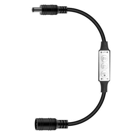 Low-Profile Inline Controller Mini 3 Key Dimmer Für Led Strip Light Black