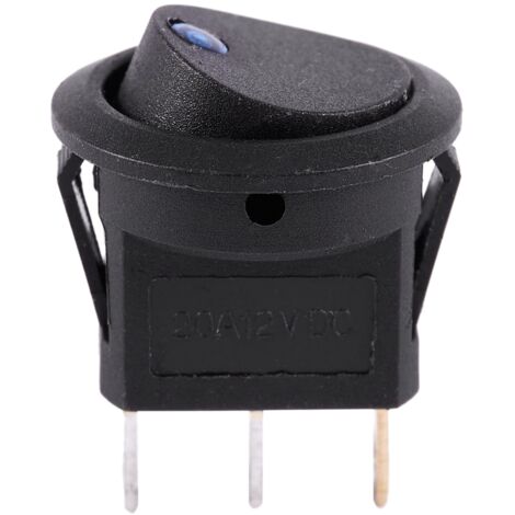 Wippschalter, 30 A, 12 V, mit LED, An-/Ausschalter, 3-Pin-Stecker, für