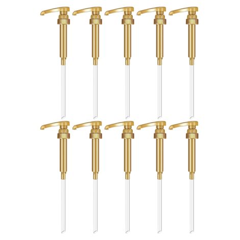 2er-Pack Siruppumpe Für 750-ml-Flaschen – Wiederverwendbar, Tropffrei, Passend Für Torani, Monin & Davinci (Gold)