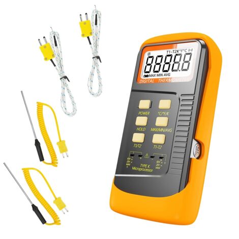 Digitales K-Typ Thermometer Mit 2 Kanälen – -50  Produktbild-Vorschau 3