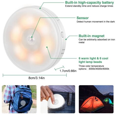 Licht Roller Kinder LED Licht Wiederaufladbares 4er Produktbild-Vorschau 2