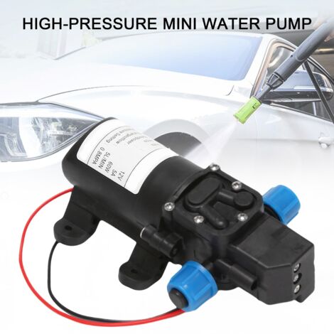 Jadeshay Tragbare DC 12V 60W Hochdruck-Mikromembran-Wasserpumpe – Selbstansaugend, 5 L/min, 50 M Förderhöhe Für Autowäsche & Gartenbewässerung