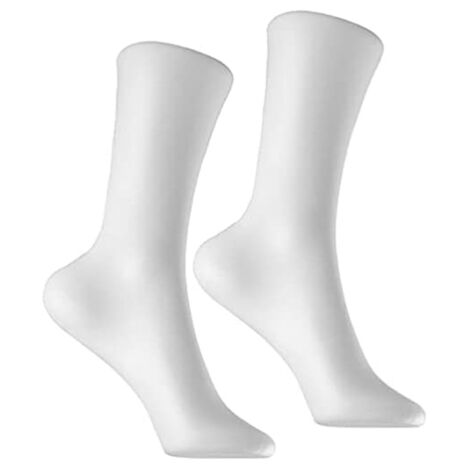 Kunststoff Weibliche Erwachsene Fuß Mannequin Moll Für Socken Sox Display, Weiß  36