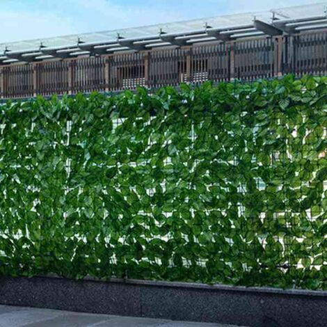 0,5X3 meter Wand Anlage Zaun Knstliche Bltter Faux Ivy Blatt Privatsphre  Screen Decor Hedge