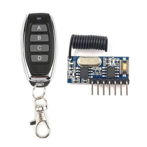 Funkfernbedienungsmodul Set – 433 MHz, Empfänger RX470-4 & Sender WL102-341, Reichweite Bis 100 M