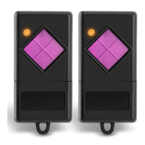2x Garagentor Fernbedienung 433,92 MHz - 100m Reichweite Mit 12V Batterie