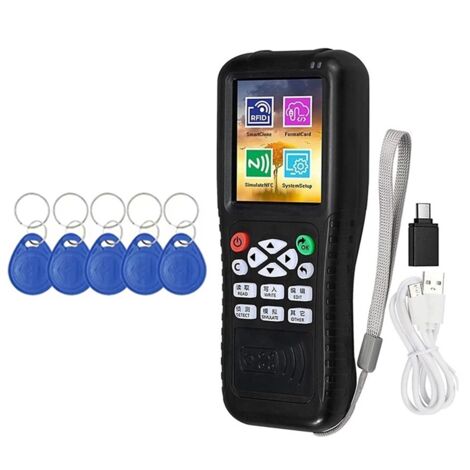 X100 RFID NFC Smart Card Reader Writer + 5 x 5200 Schlüsselanhänger