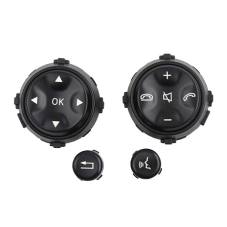 Auto Multifunktions-Lenkradknopf für S-Klasse W221 2006-2009 W216 2007-2013 Schwarzes Zubehör