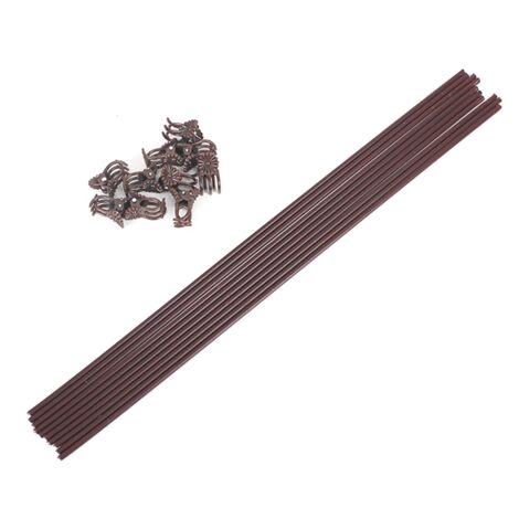 10 Stck Pflanzensttzen fr Zimmerpflanzen mit Clips, 50 cm lange Stbe,  biegsamer Metallstahl
