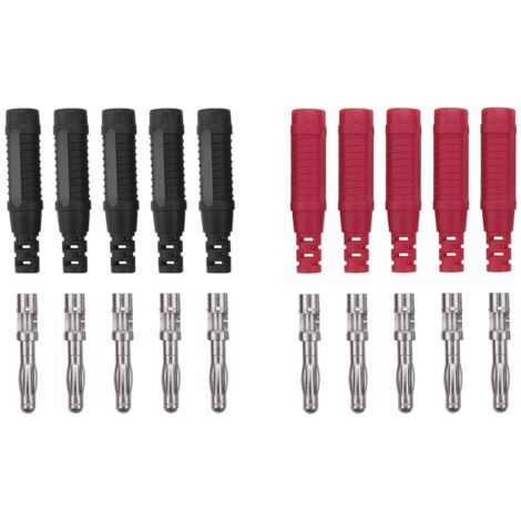 RUNCCI-YUN 10 Pcs 4mm Bananenstecker, lautsprecherstecker,Vergoldeter