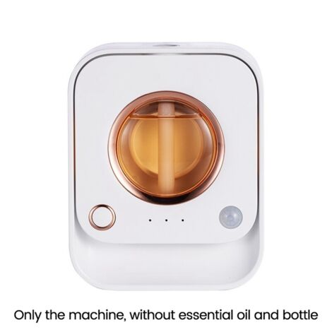 AromaLuxe Aromadiffuser voor etherische oliën, waterloos, oplaadbare batterij, instelbare intensiteit en timer, robuust aluminium, grijs