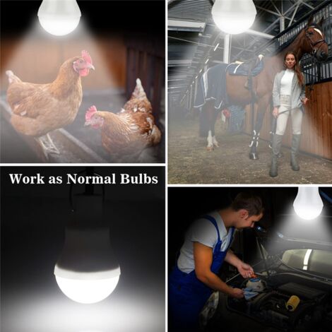 POCKETMAN LED-Campinglichter – 4 Stück, Wiederaufladbar, Wasserdicht – Für Garten, Zelt, Stromausfall