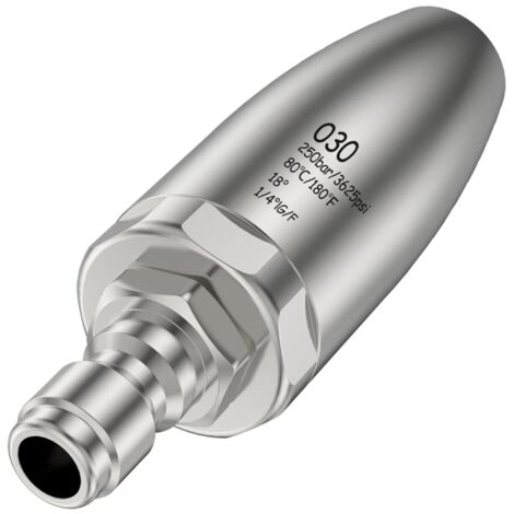 Edelstahl-Turbodüse Mit Verlängerungsstab Für Hochdruckreiniger – 35 Cm, 90° Gebogen, 1/4" Schnellanschluss