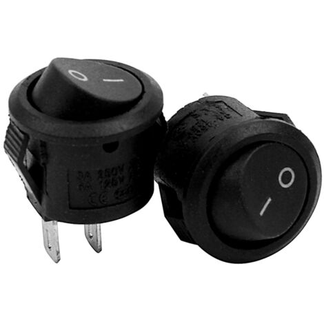 2X ein / Aus Selbstverriegelnde DruckknöPfe Wippschalter Toggle für