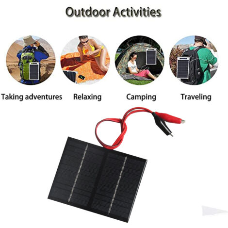 3x 6V 1W Polykristallines Solarpanel – 110x60 Mm, Produktbild-Vorschau 2