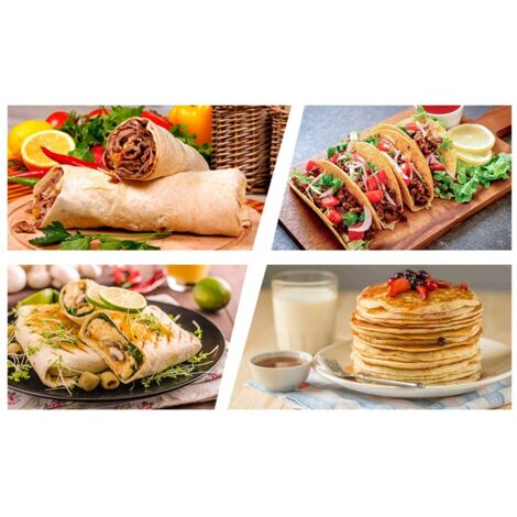 Teigpers SucceBuy 25 cm, Tortillapers voor Chapati in Robuste Gietijzer