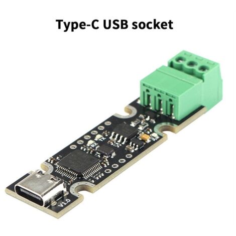 SEAFRONT USB-zu-CAN-Modul Typ C – Adapter Für CAN 2.0A/B & FD, Busanalysator V2.0 Mit LED-Anzeige, Hohe Leistung
