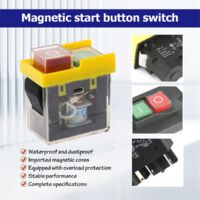KJD6 Electromagnetic Switch – AC250V 6A, Wasserdichter Drucktaster, PVC, Für Steuerungen & DIY KJD6 Taster
