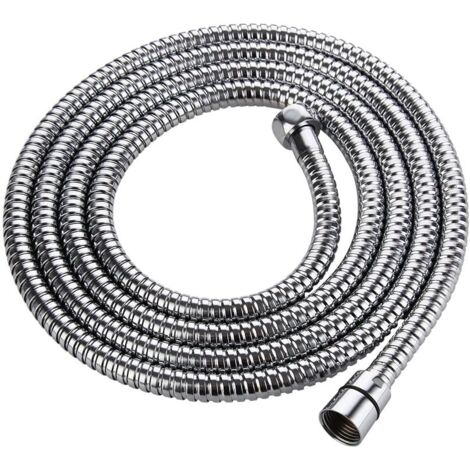 Tubo Doccia Nero Acciaio Inox 1,5 M - Flessibile Per Doccia E Vasca | Universale G1/2, Anti-Piega - Foto 11