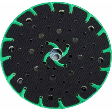 DAZZLEEX Platorello Rotondo 150 Mm Con Gancio E Anello Per Levigatrice FLEX - M8, 49 Fori