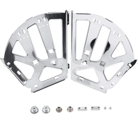 Cerniere A Nastro Acciaio Inox 30cm - 4 Pezzi Con Viti, Per Mobili, Armadi E Pianoforti, 12 Fori