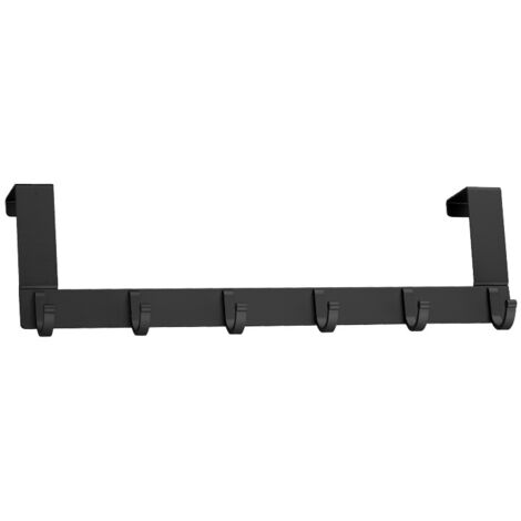 Appendiabiti Da Porta Con 5 Ganci - Nero, Senza Forare, Ideale Per Bagno, Camera O Cucina - Foto 13