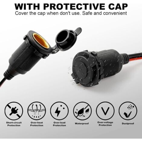 Presa Accendisigari Doppia 12V-24V - Per Auto, Moto, Barca E ATV - Foto 9
