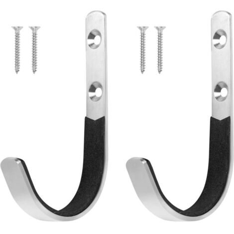 Ganci Portaoggetti Per Garage Ad Alta Resistenza, Porta Tubo Da Giardino, Ganci Da Parete In Acciaio Grandi Ganci A J Per Organizer Portautensili 88393057