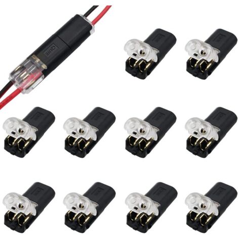 20 Connettori DIN A 2 Pin Per Audio/Video - Meccanismo A Vite, Codifica Colore Rosso/Nero, Per Home Theater E Sistemi Audio