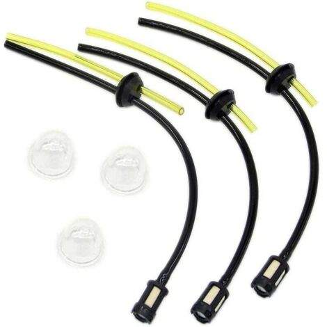 TianLin Filtre à Huile D'essence De Carburant, 1 Tuyau Carburant 6 Clips Et Interrupteur 3 Pour Moto, Voiture, Scooter, 55cm