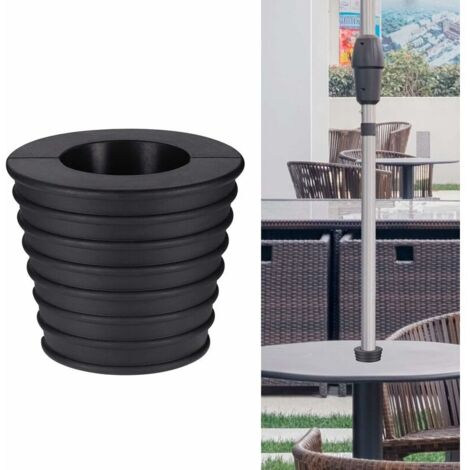 Set Di 2 Anelli In Plastica Per Foro Ombrellone Da Tavolo - Diametro Esterno 6,4 Cm, Tappo 4,9 Cm - Stabilizza L'ombrellone E Previene Graffi - Per Giardino E Terrazza - 3