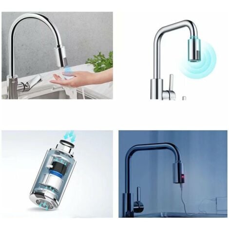 Intelligent infrared sensor automatic induction faucet hot and cold induction water saving treasure