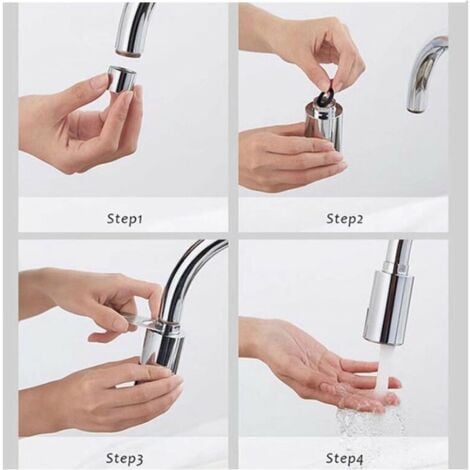 Intelligent infrared sensor automatic induction faucet hot and cold induction water saving treasure