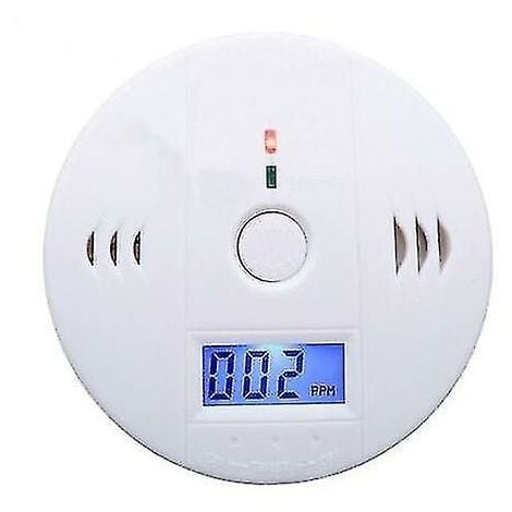 Carbon Monoxide Detector, High Stability and Sensitivity, 10104cm, White ABS