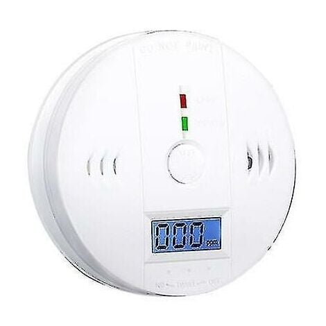Carbon Monoxide Detector, High Stability and Sensitivity, 10104cm, White ABS