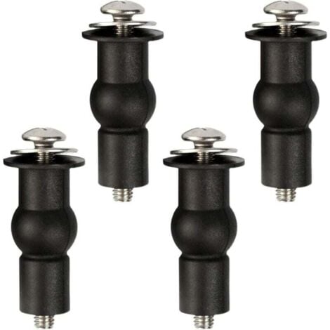 [NEVER USED] Universal fixing, toilet seat fixing hinges, rubber dowels, toilet lid, toilet seat, fixed screws, toilet seat hinges, nuts, bolts, lid, toilet repair part