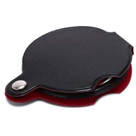 Pack Mini Magnifying Glass, 10x Magnification, Pocket Folding Magnifier with Rotating Protective Case for Reading, Marking Maps, Reading Fine Print and for Hobbyists