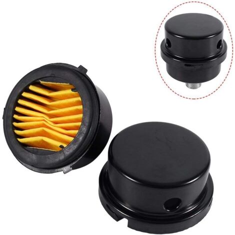 [NEVER USED] Air Compressor Filter, Black Metal Compressor Silencer, 3/8" 16mm Air Compressor Silencer Filter Air Filter for Compressor