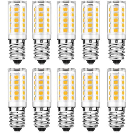 Packung mit 10 LED-Glühbirnen E14, kaltweiß, 6000 K, 5 W, entspricht Glühlampe 50 W, 500 lm, nicht dimmbar