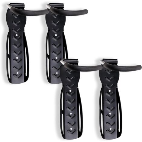 Fahrrad-Wandhaken – mobiler Haken – Fahrradträger, Wandhalterung – Schwarz, 4 Stück (1/5)