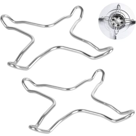 Gasreduzierer-Set, 2 Stück, Edelstahl-Gaskochfeld-Reduzierer, Kochfeld, Kochfeld, Kochfeld, Untersetzer, Wok-Halter, Gastopf