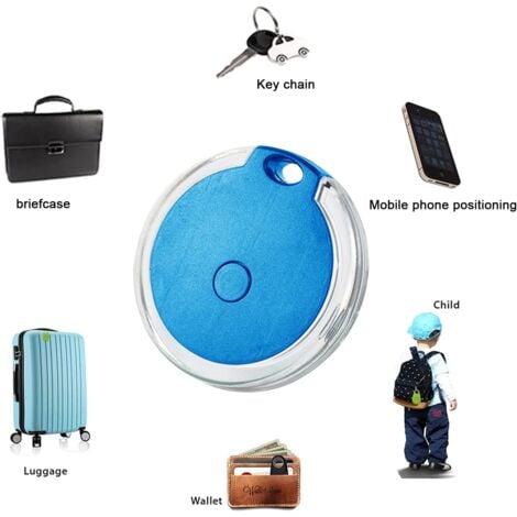 4er-Pack Mini-GPS-Tracker, wasserdichter tragbarer Bluetooth-Tracker für Gepäck/Kinder/Haustiere/Katze/Hund
