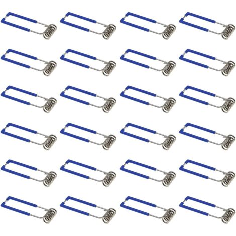 24 Stück Federklemmen für Einbaustrahler GU10 MR16 1,5 x 60 mm