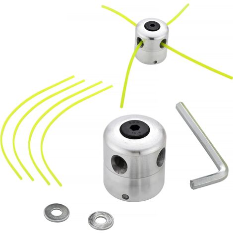 PLULON Universal-Trimmerkopf M10 X 1,25 LHF - Mit 1,6mm X 30m Rasentrimmer-Faden